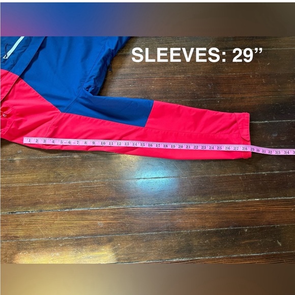 PRE-OWNED/LIKE NEW MENS COLUMBIA INTERCHANGE OMNI-TECH JACKET RED/BLUE MENS SML. - Picture 4 of 12